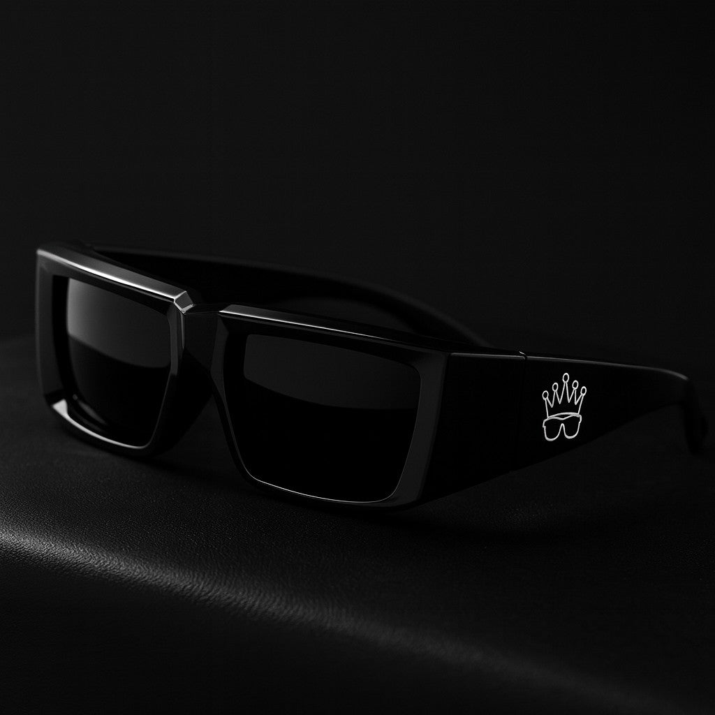Gafas La Nota negras, vista frontal